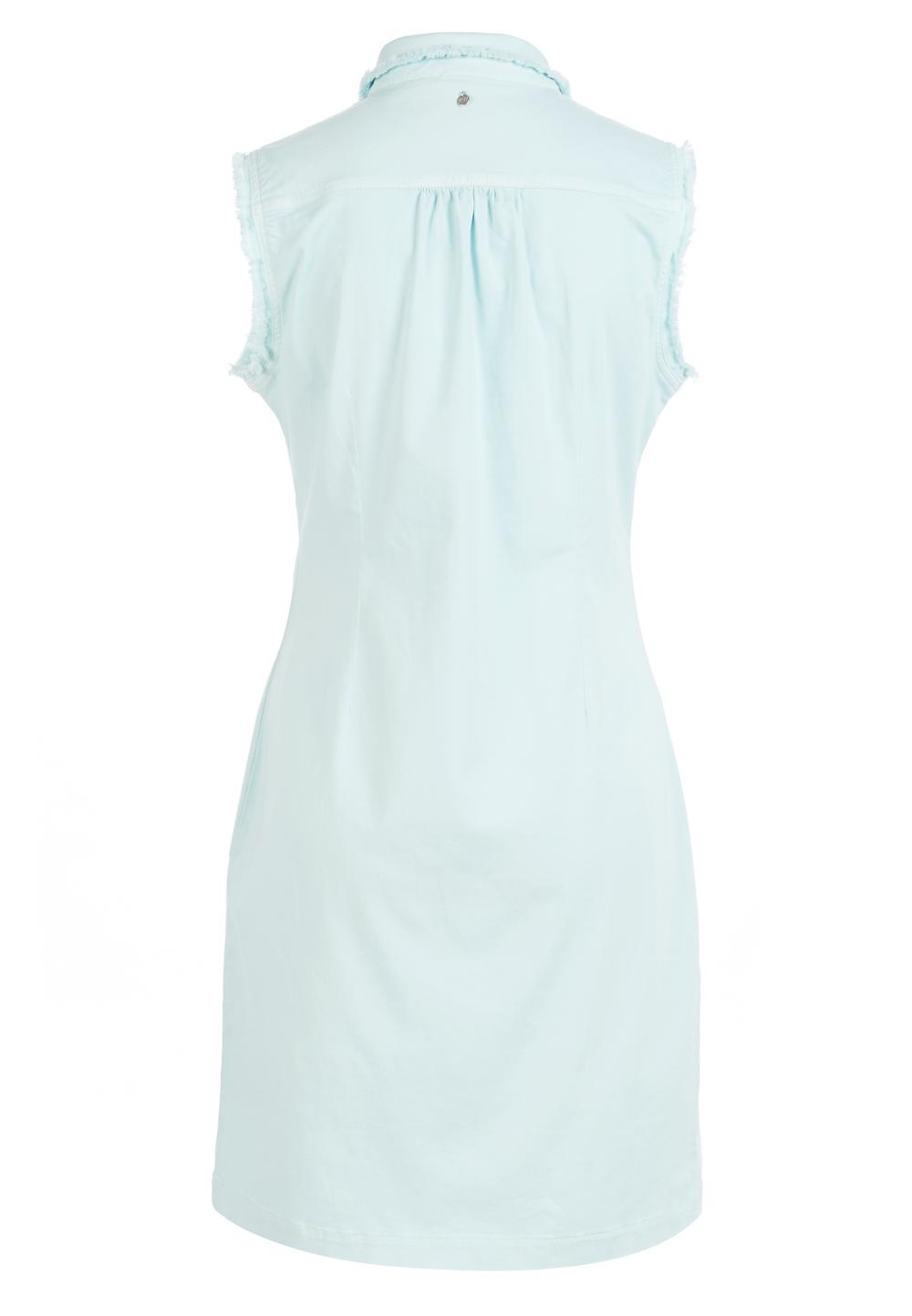 Slim waist cotton dress in Green - W