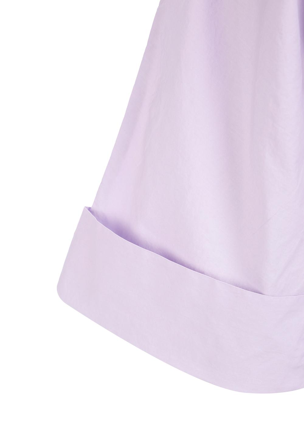 Robe longue trapèze violette