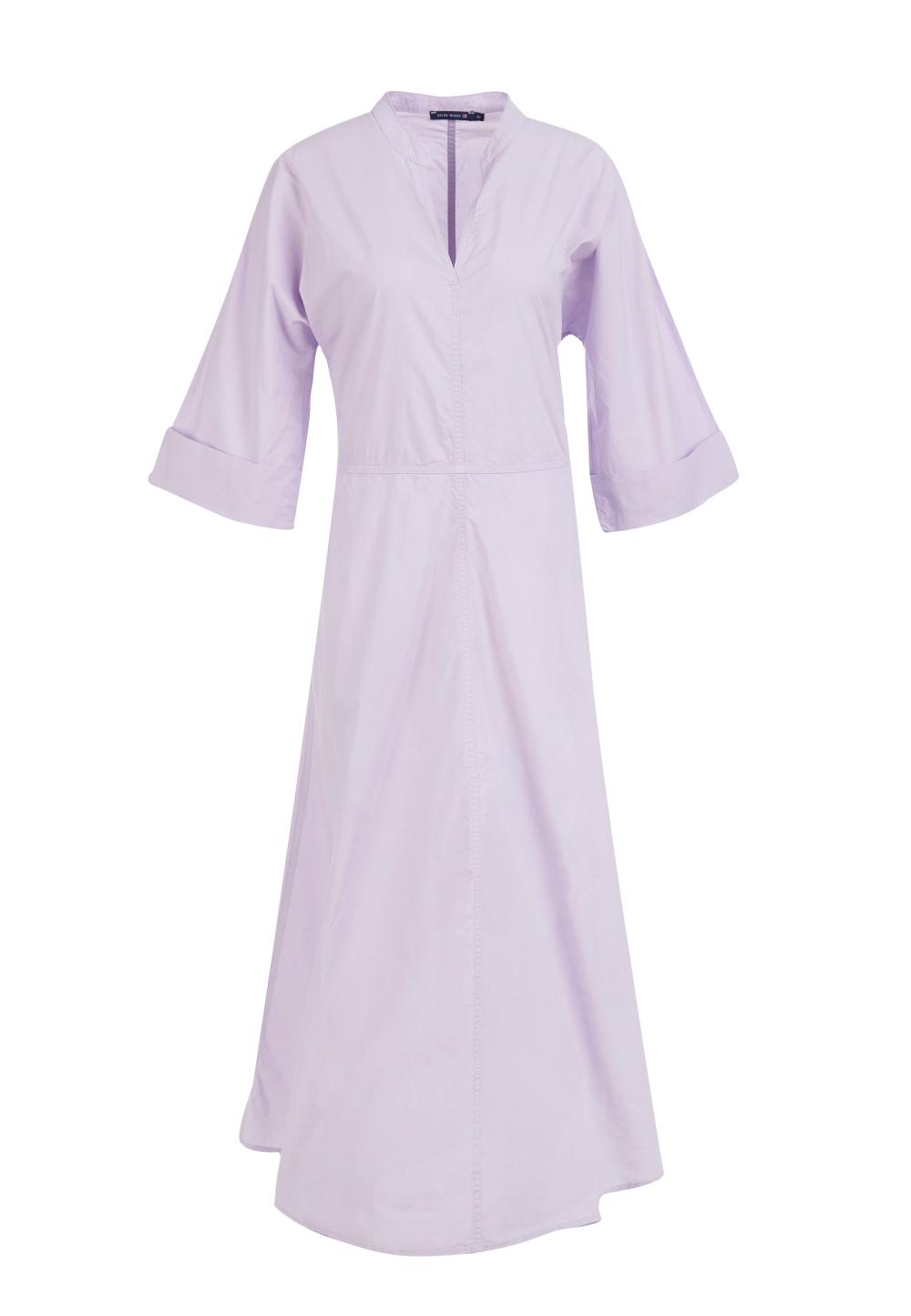 Robe longue trapèze violette