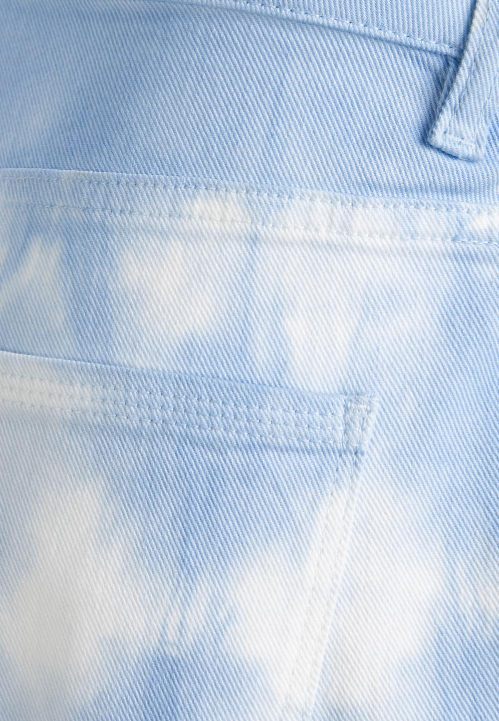 Mid Waist 5 Pocket Pants In Blue - Bleu