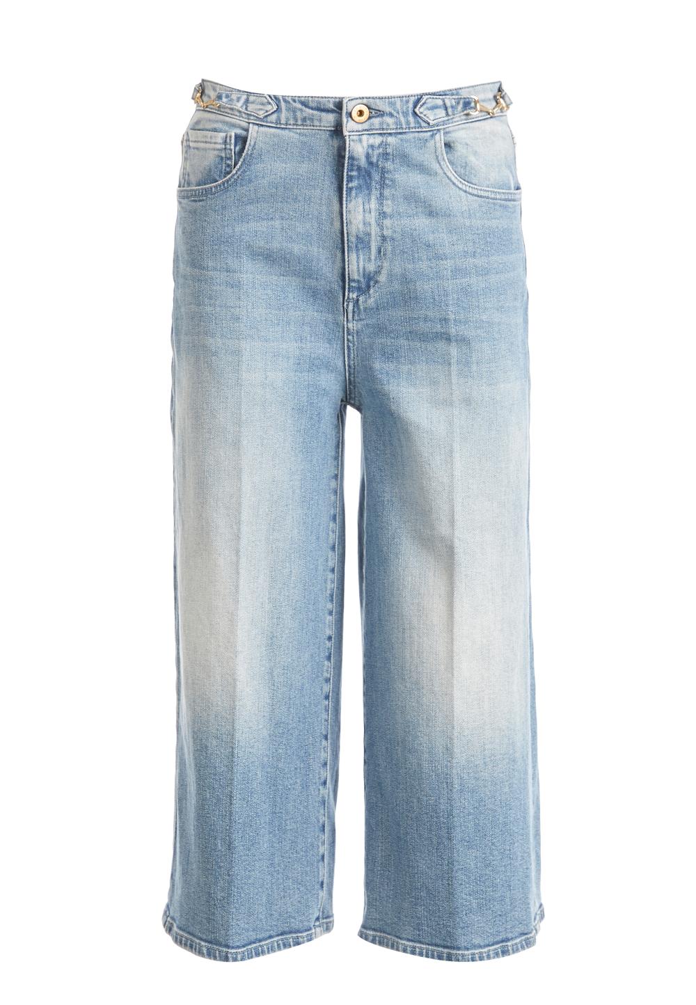 Maxi Cropped Jeans In Denim - Denim