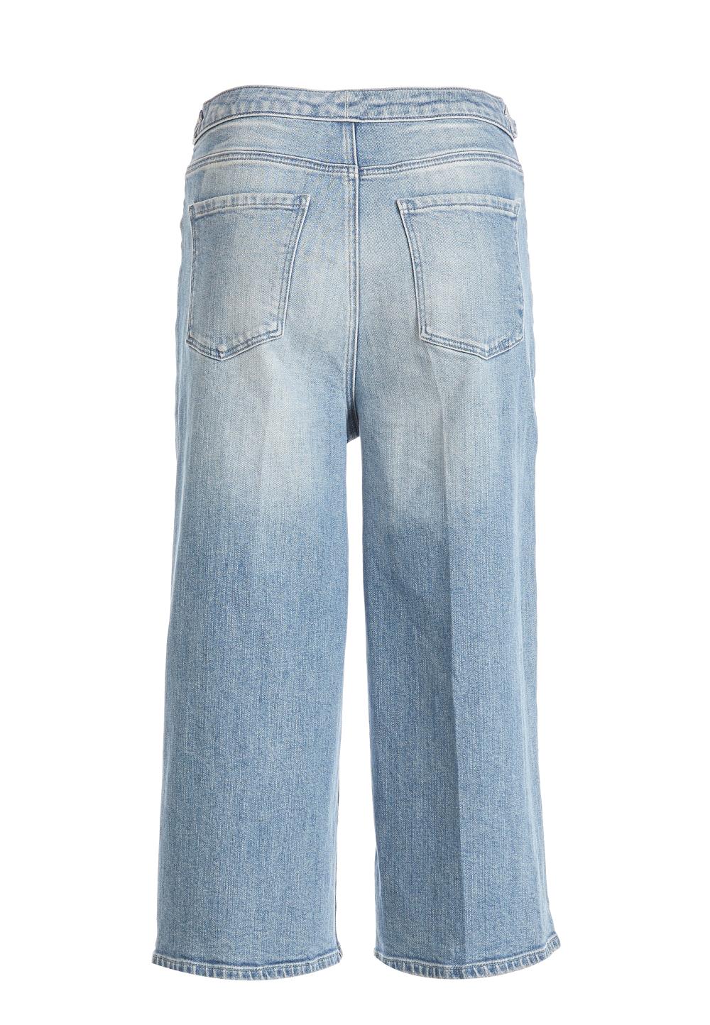 Maxi Cropped Jeans In Denim - Denim