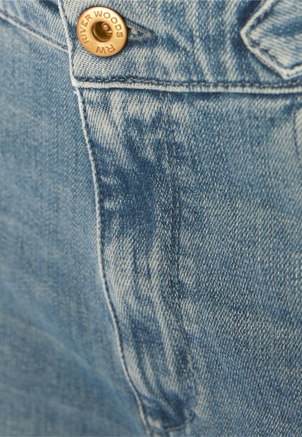 Maxi Cropped Jeans In Denim - Denim