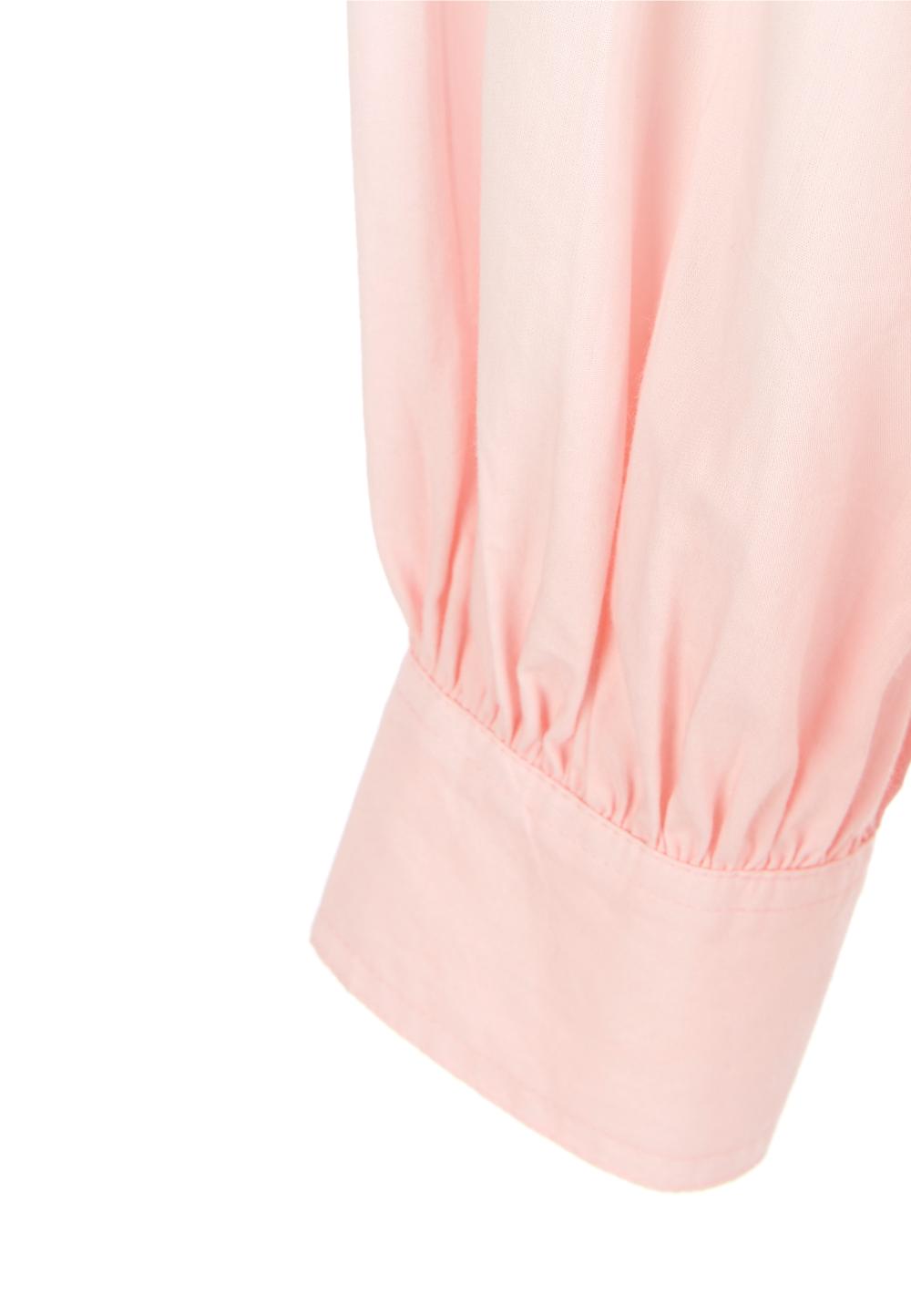 Dip-Dye Balloon Sleeve Shirt In White - Blanc