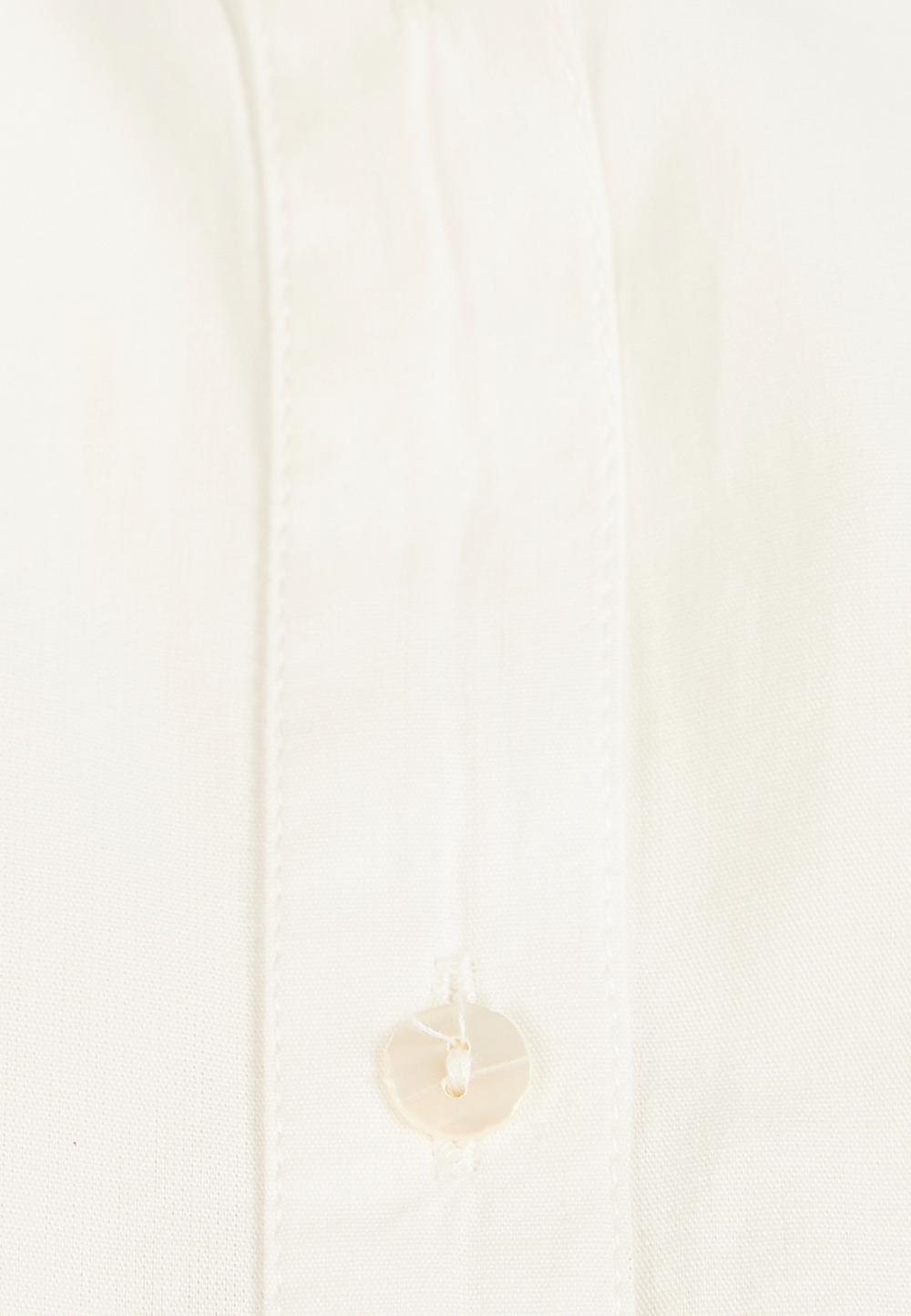 Chemise à manches bouffantes tie-dye - Blanche