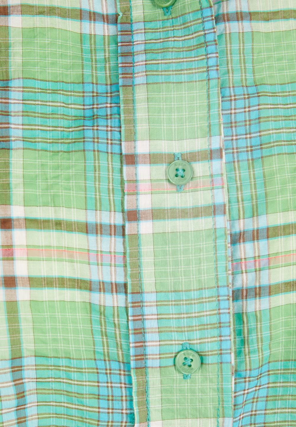 Shirt With Ruffled Collar In Multi - Multi