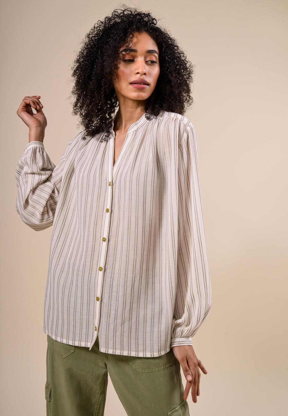 Loose Shirt In Green - Vert