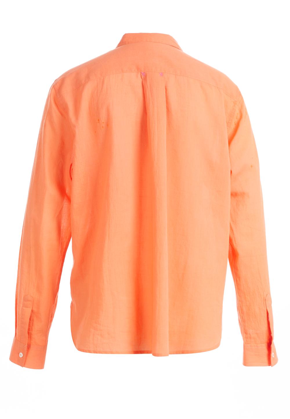 Basic Comfort Fit Shirt In Orange - Orange