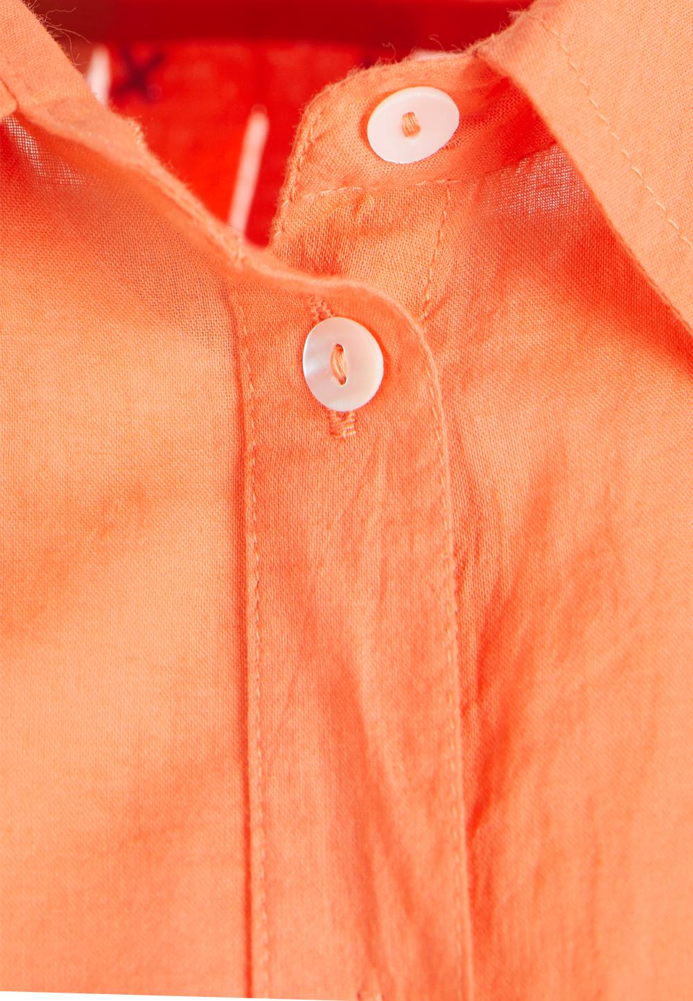 Basic Comfort Fit Shirt In Orange - Orange