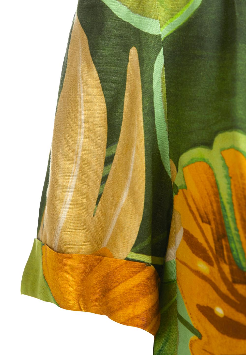 Rolled-Up Sleeves Shirt In Green - Vert