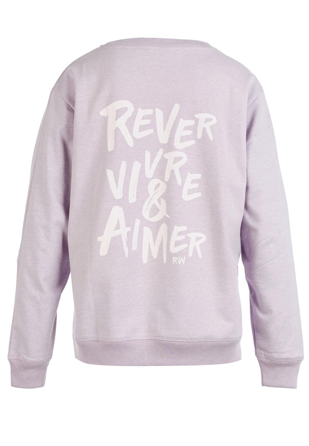 Round Neck Sweater In Purple - Purple