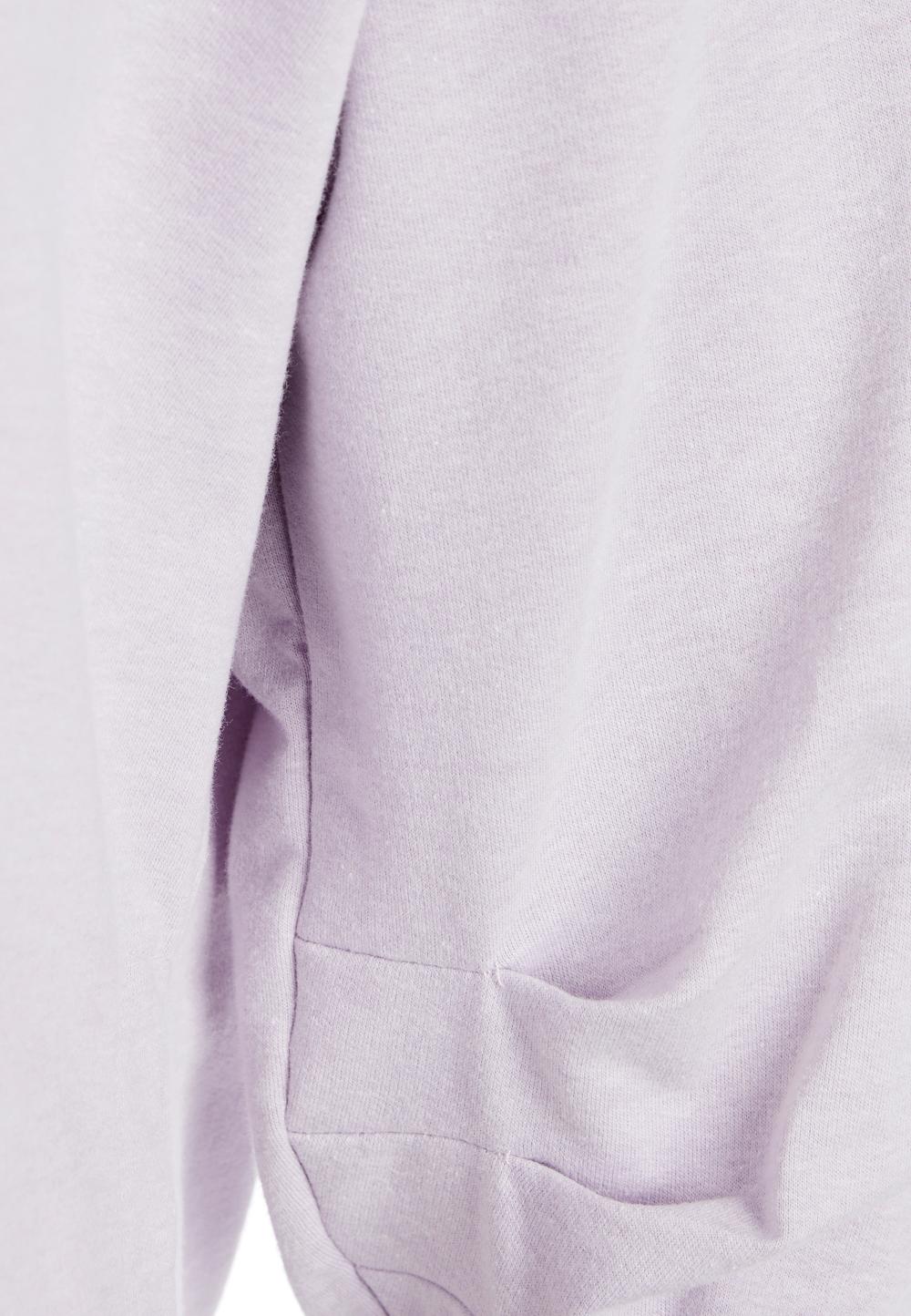 Round Neck Sweater In Purple - Purple