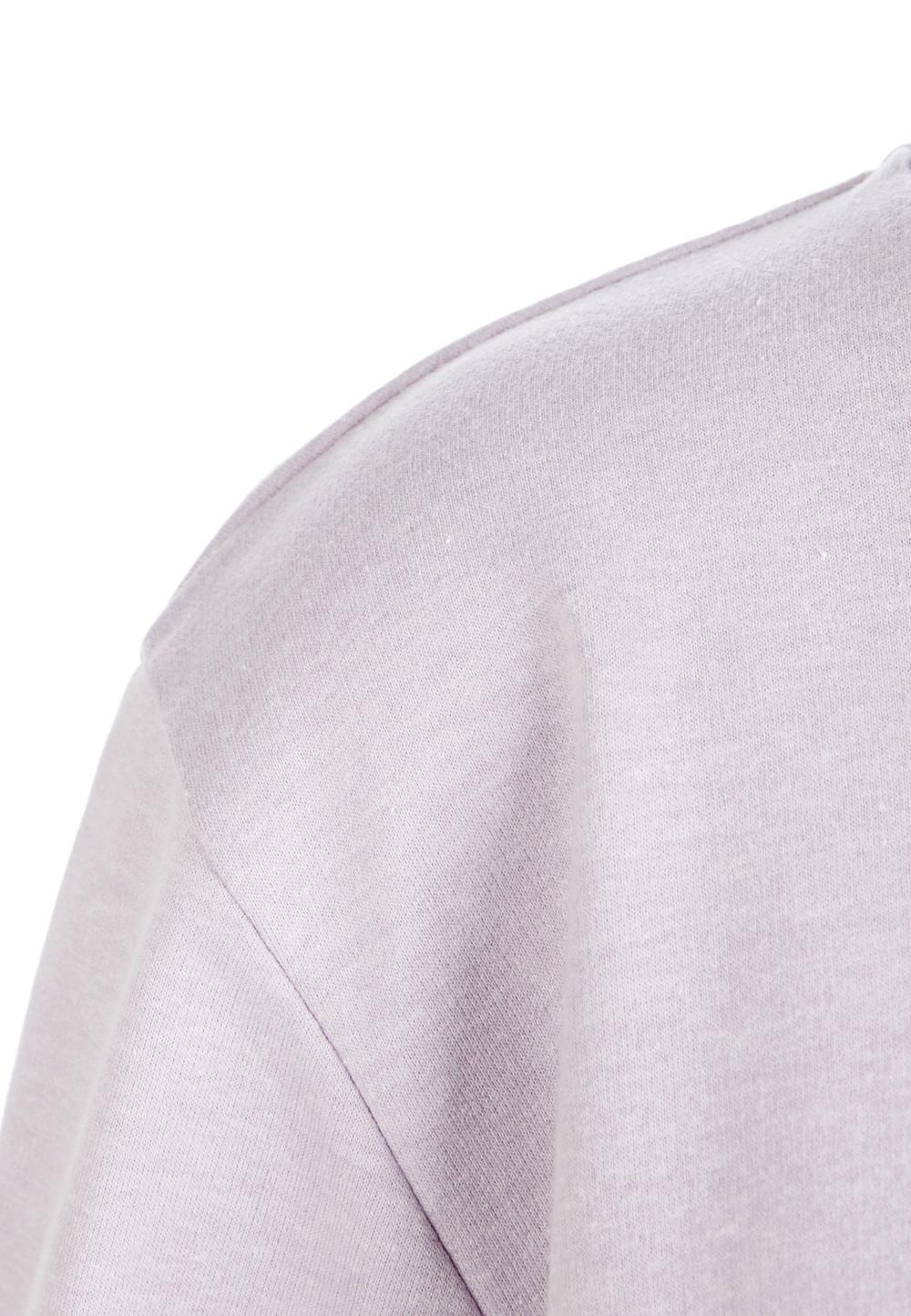 Round Neck Sweater In Purple - Purple