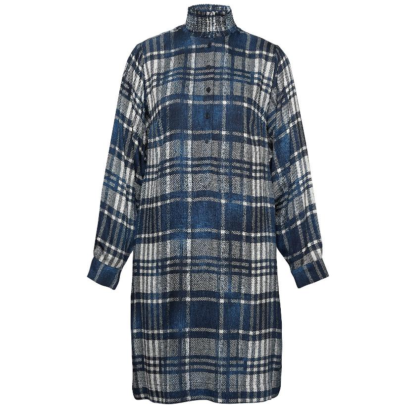 Straight Viscose Dress In Multi - Multi