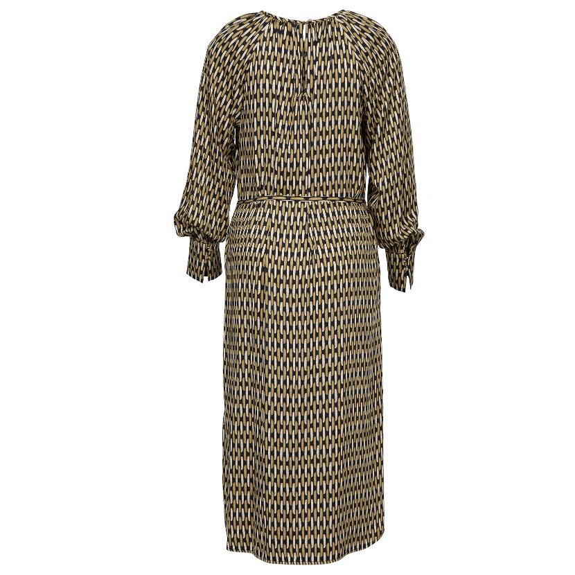 Loose Viscose Dress In Brown - Marron