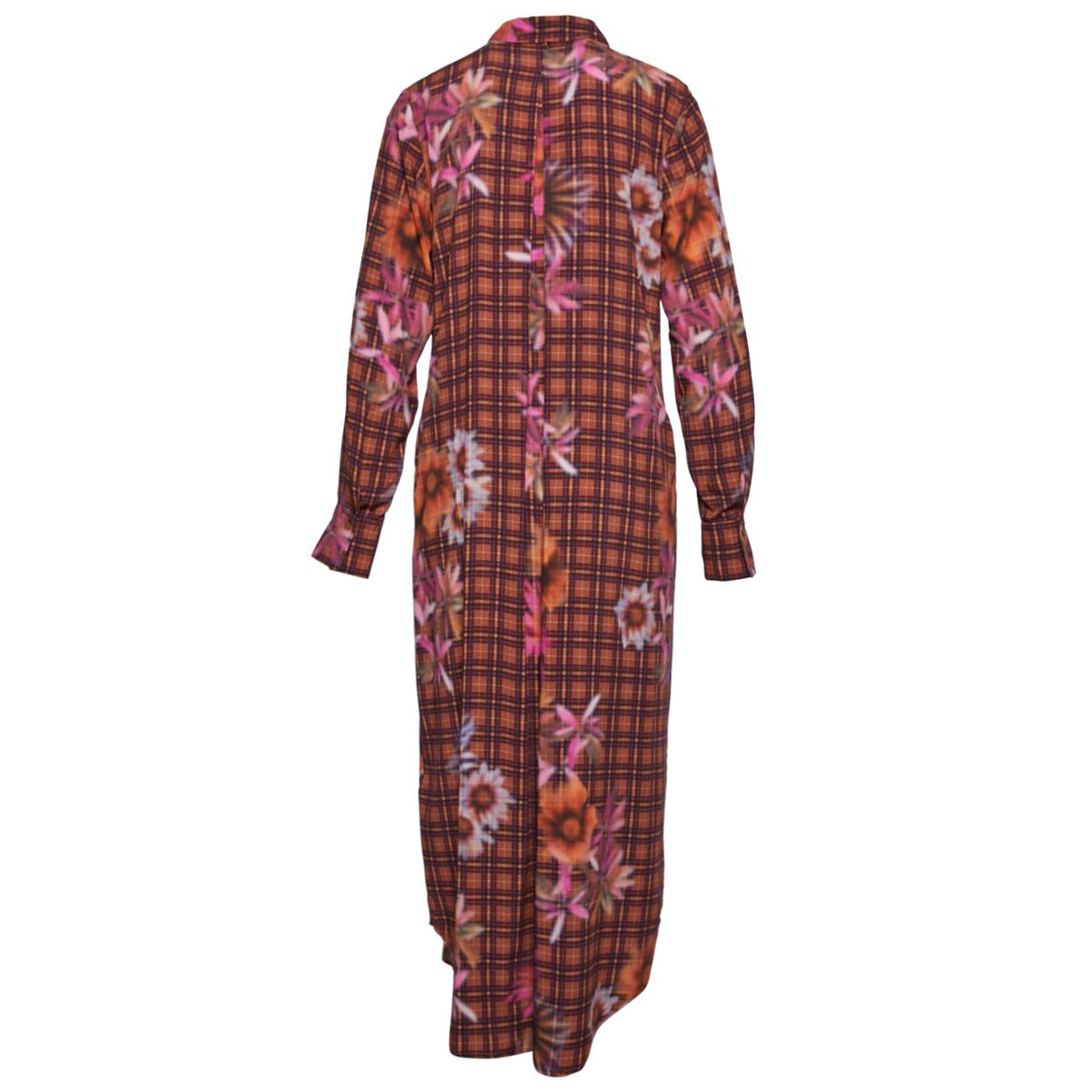 Femme Robe Chemise Longue En Marron - W