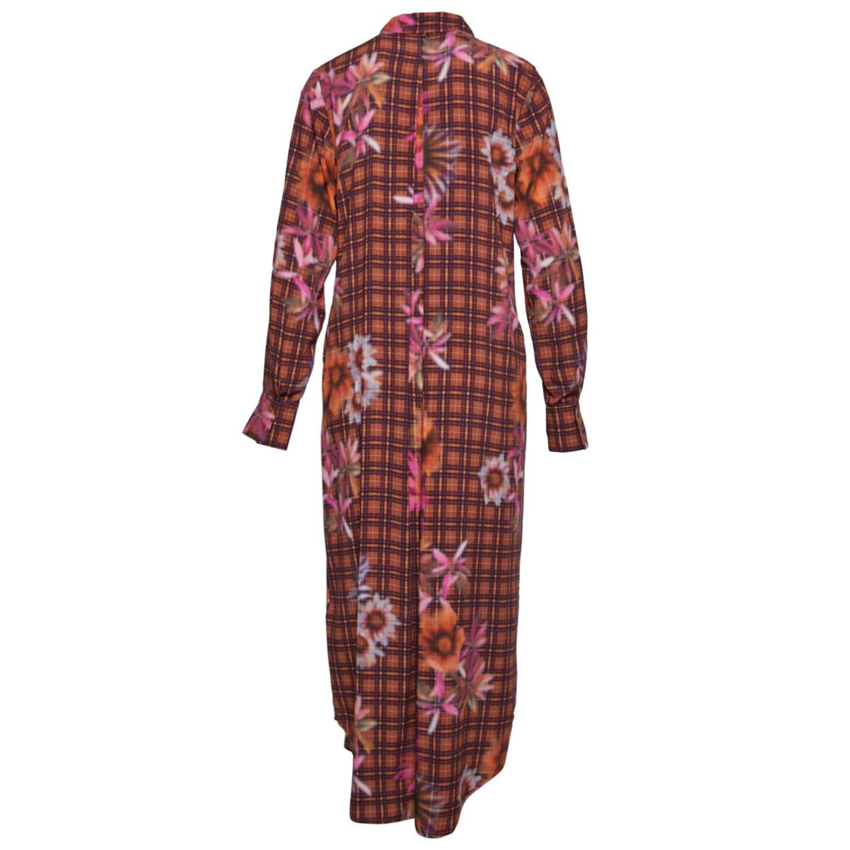 Long Shirt Dress In Brown - Marron