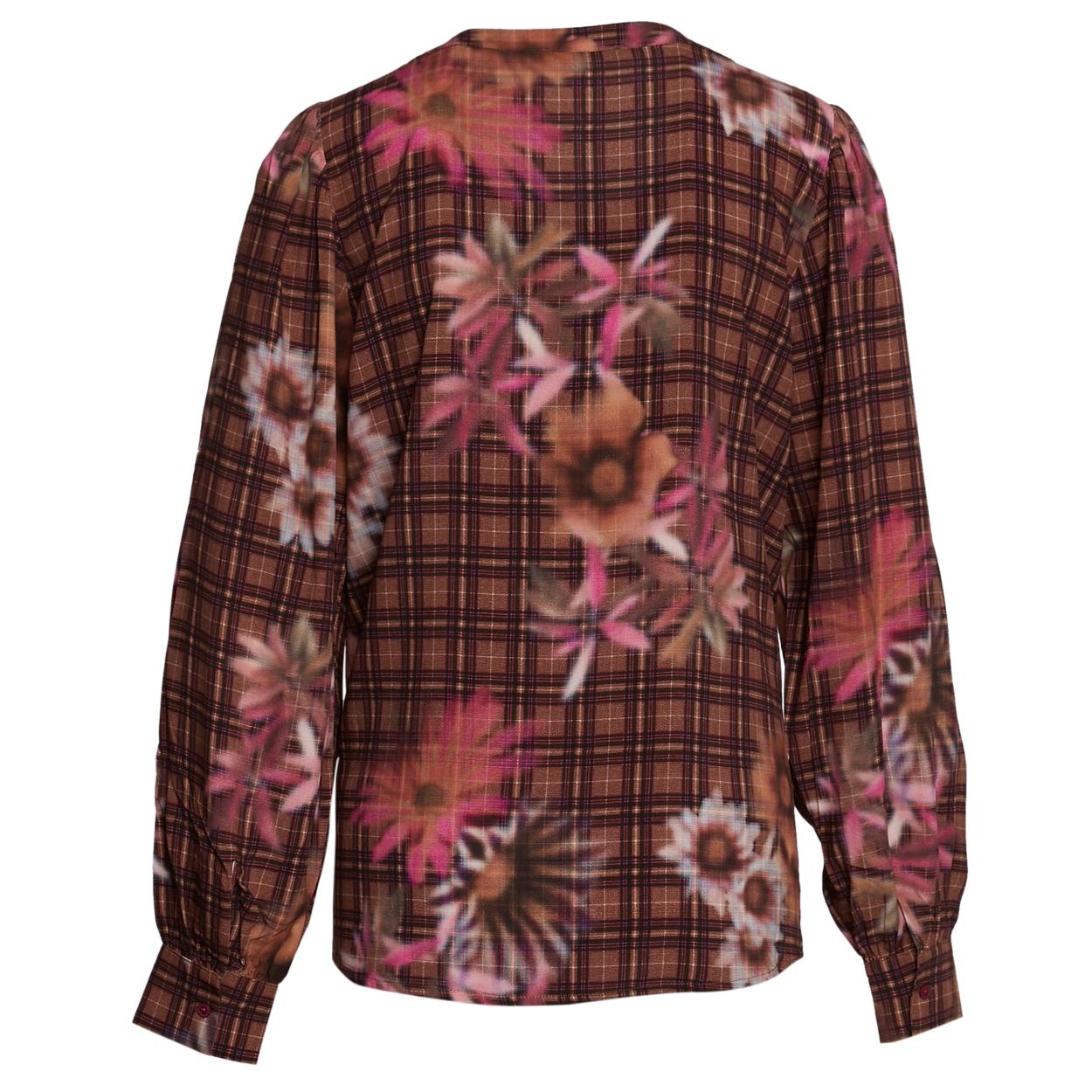 Oversized Slipover Shirt In Brown - Marron