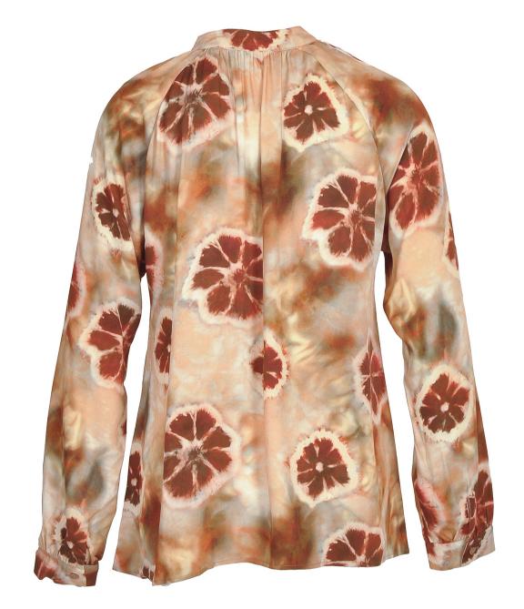 Wide Raglan Sleeve Shirt In Multi - Multi