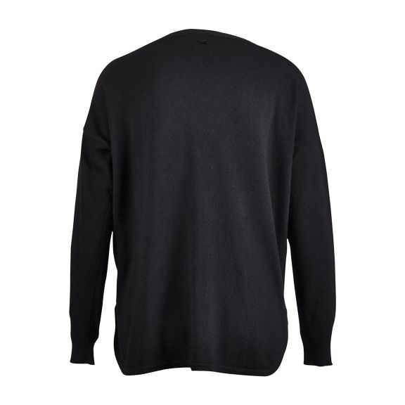 Femme Cardigan À Col En V Ample En Bleu - W