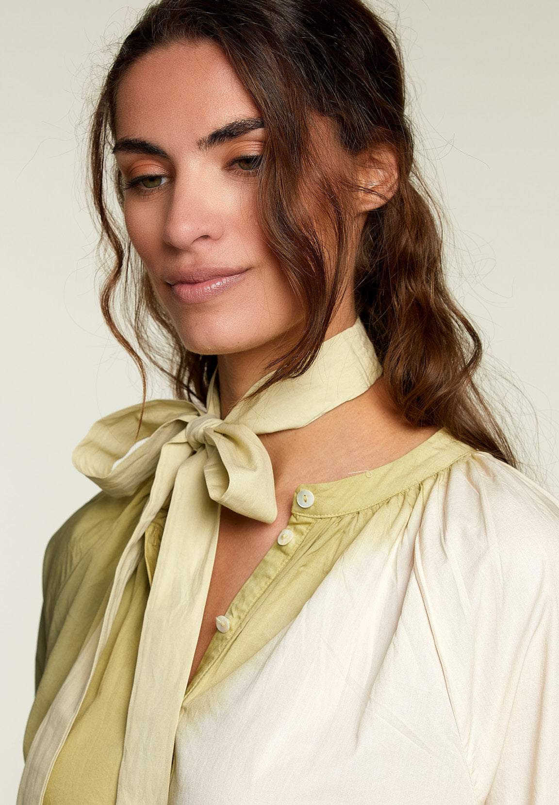 Long Green Tie & Dye Dress - Green - W