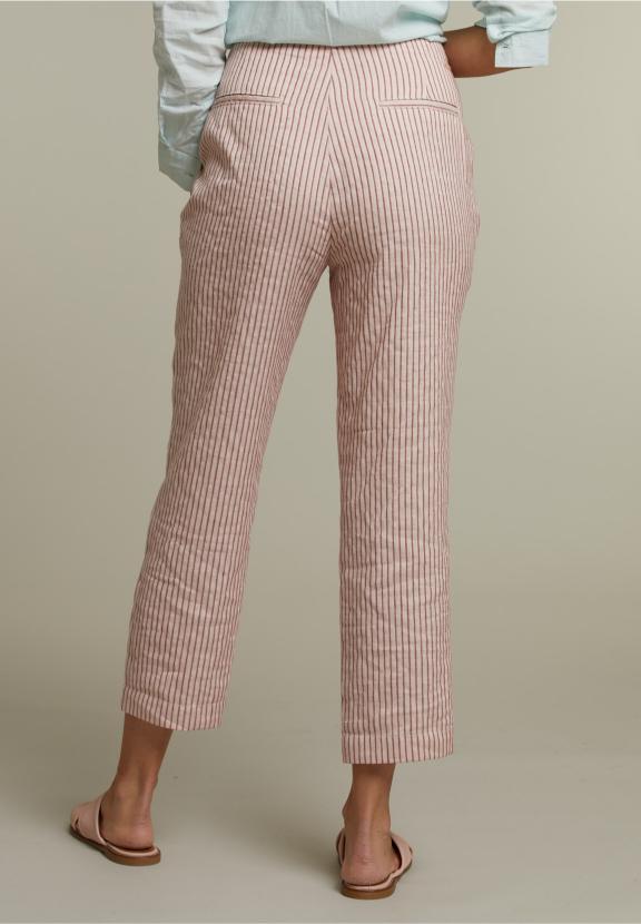 Multicolor Striped Pant - Rose