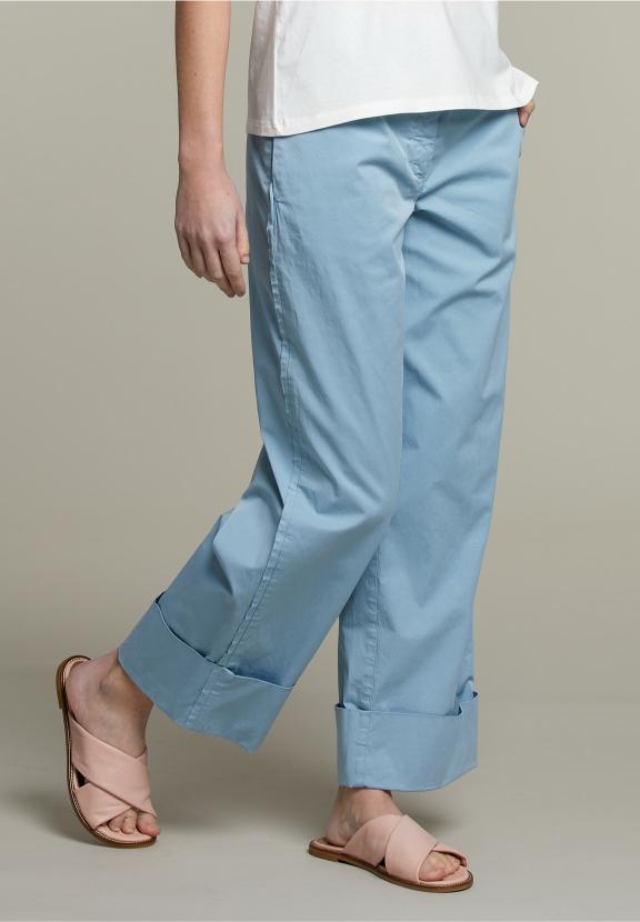 Straight Pants Blue - Vert