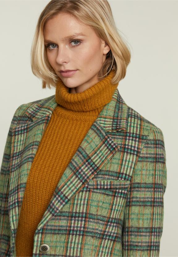 Multi Checked Blazer - Vert