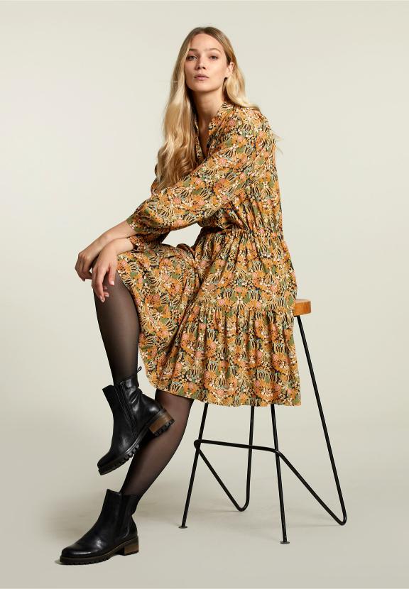 Multi Fantasy Dress With Drawstring - Multi