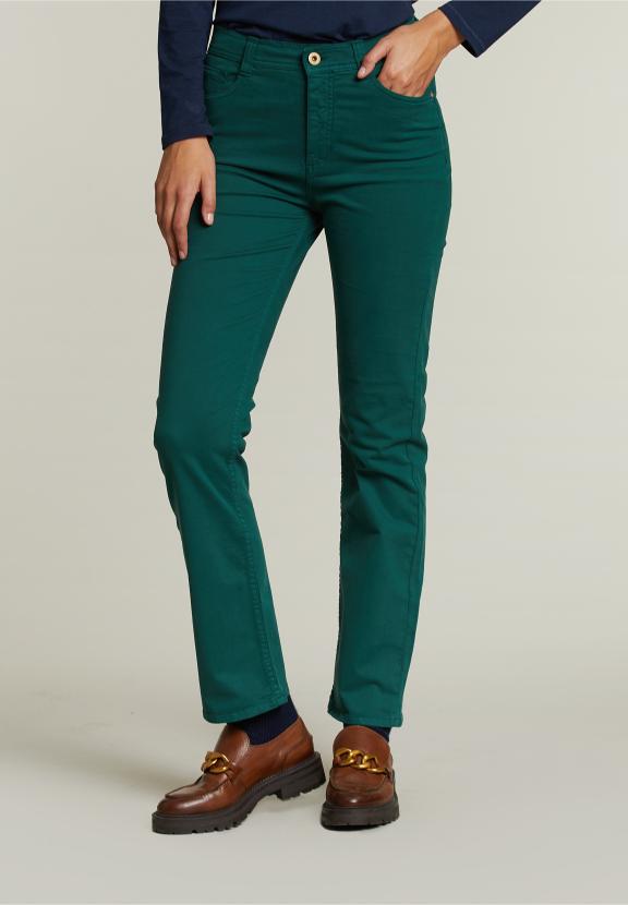 Khaki Long 5-Pocket Pants - Vert