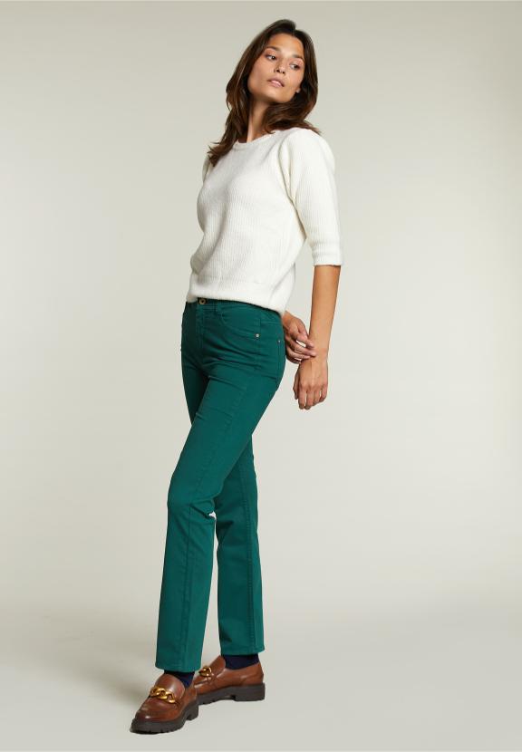 Pantalon long kaki 5 poches - Vert - W