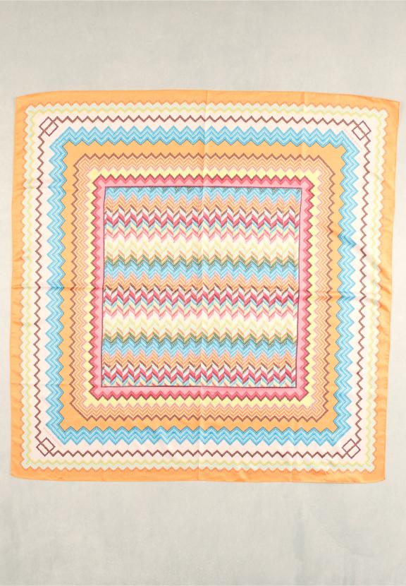 Multi Fantasy Scarf - Orange