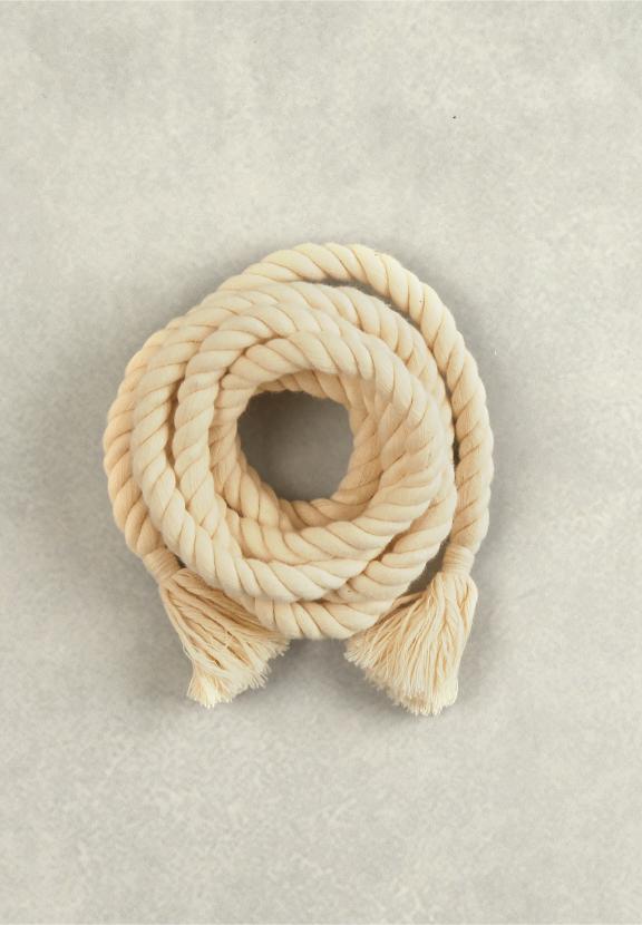Natural Rope Belt - Beige