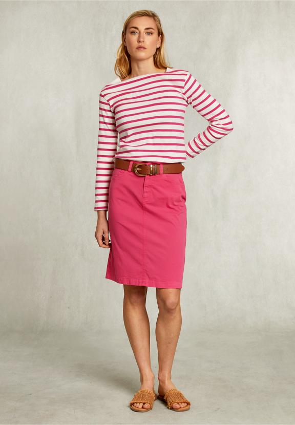 Fushia Uni Midi Skirt - Rose