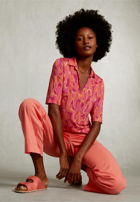 Orange Basic Pants - Orange - W