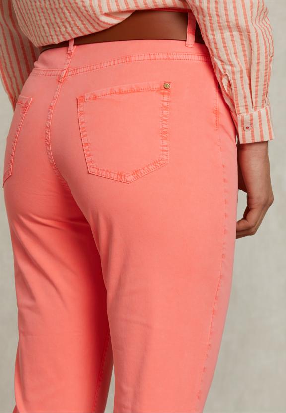 Pink Cropped Flare Pants - Rose