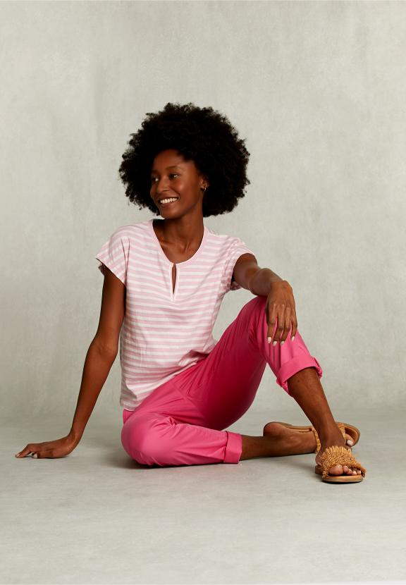 Fushia Basic Pants - Rose