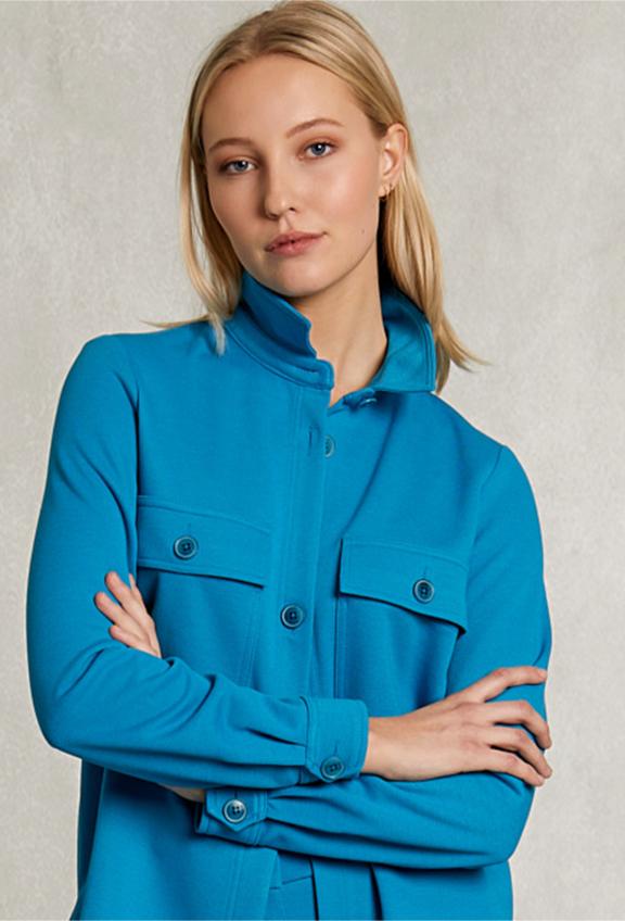 Petrol Oversized Milano Shirt 2 Pockets - Bleu