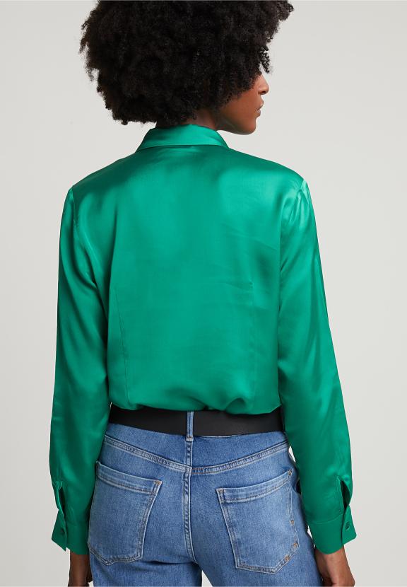Green Classic Blouse - Vert