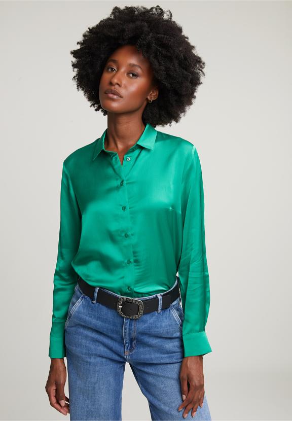 Green Classic Blouse - Vert