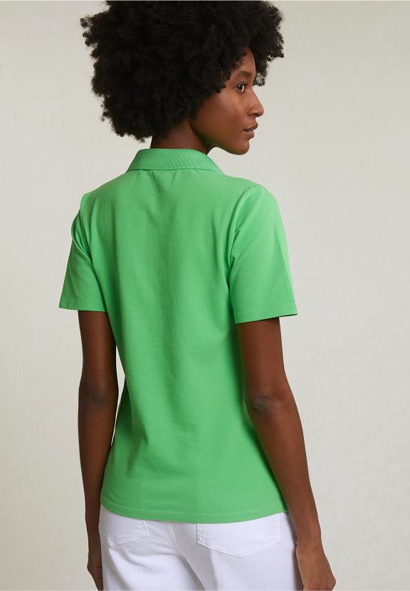 Green Basic Classic Polo Short Sleeves - Vert