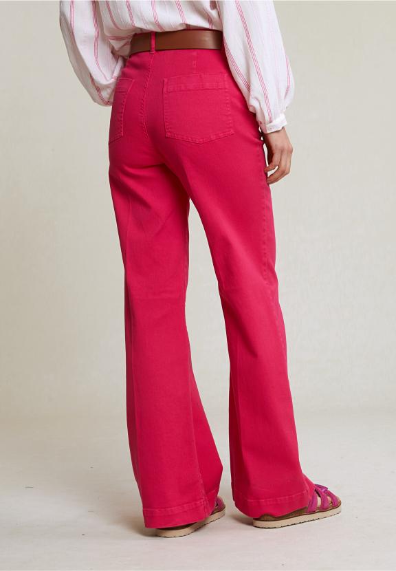 Fuchsia Classic Stretch Pants - Rose