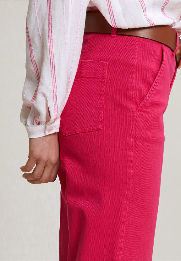 Fuchsia Classic Stretch Pants - Rose