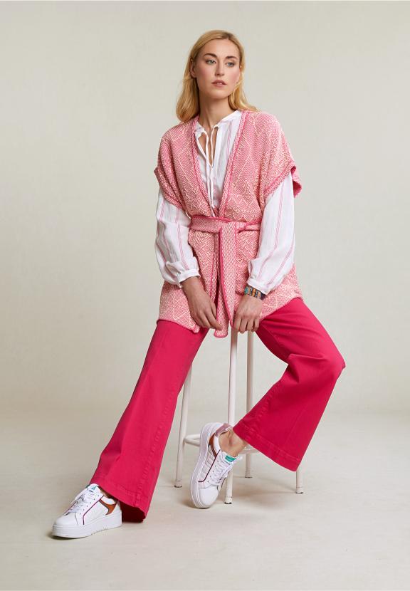Fuchsia Classic Stretch Pants - Rose