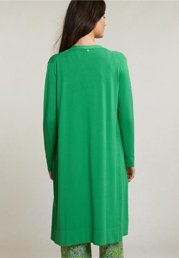 Green Long Cardigan Long Sleeves - Vert