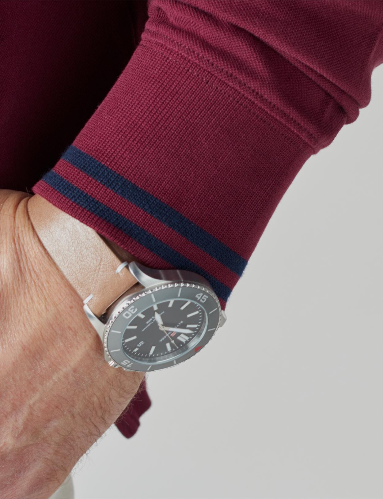 Custom Fit Cotton Polo In Red - Rouge