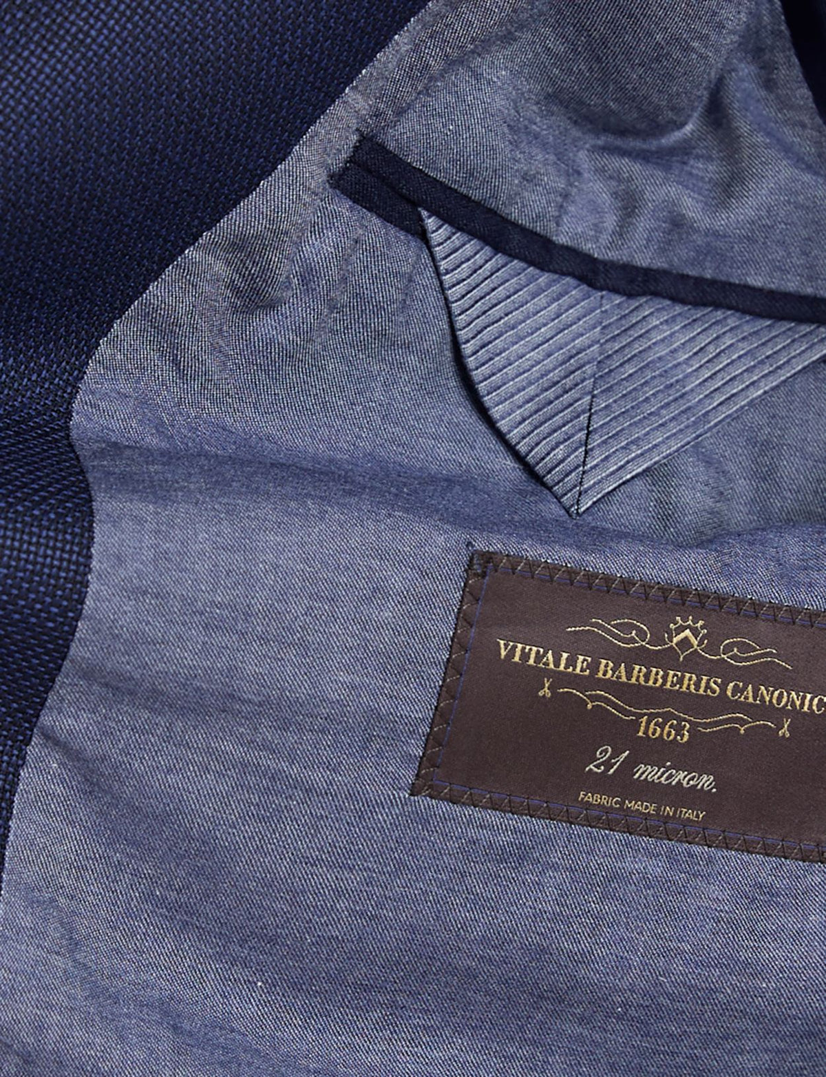 Homme Blazer À Poche Ronde Bleu En Bleu - W