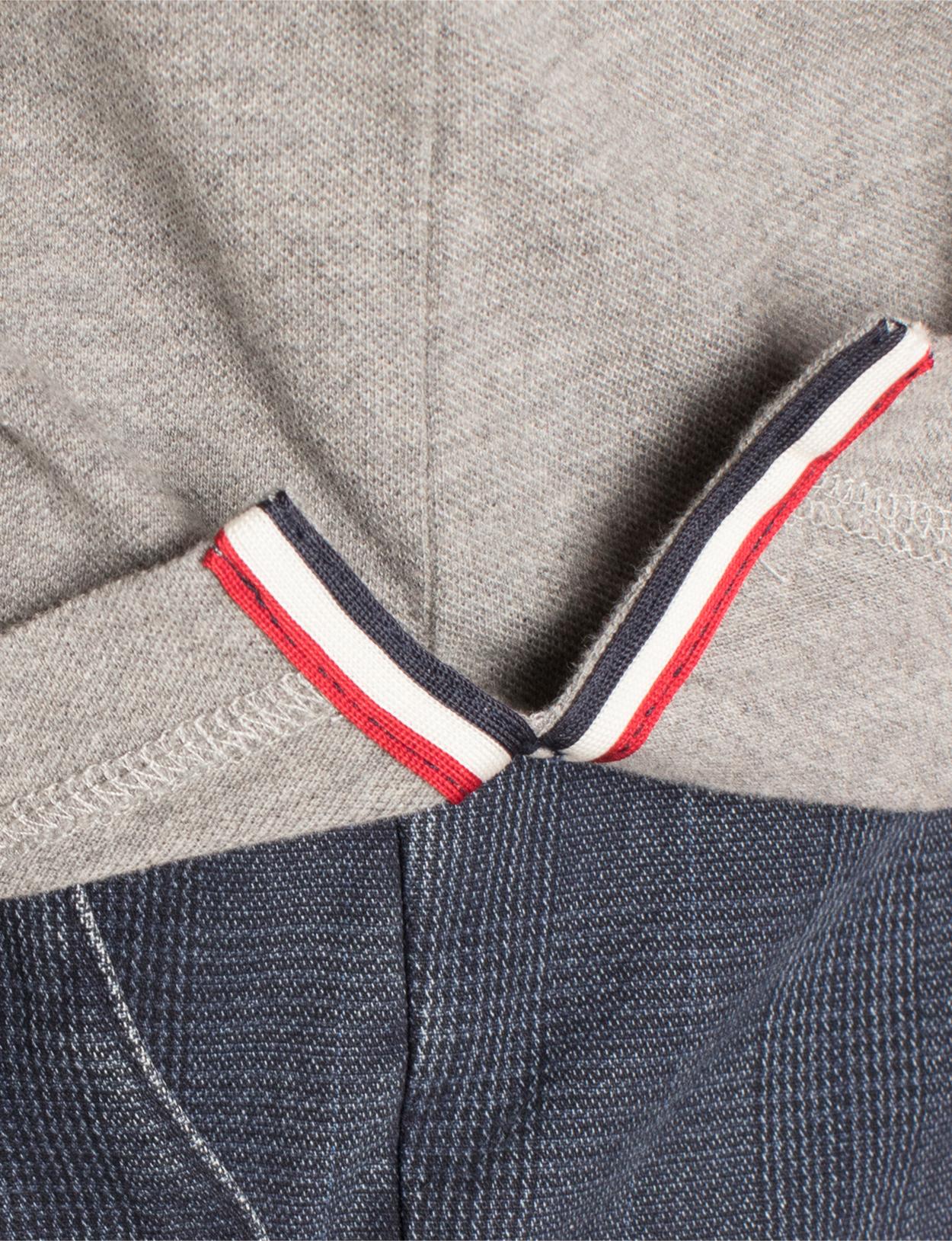 Custom Fit Cotton Polo In Grey - Gris