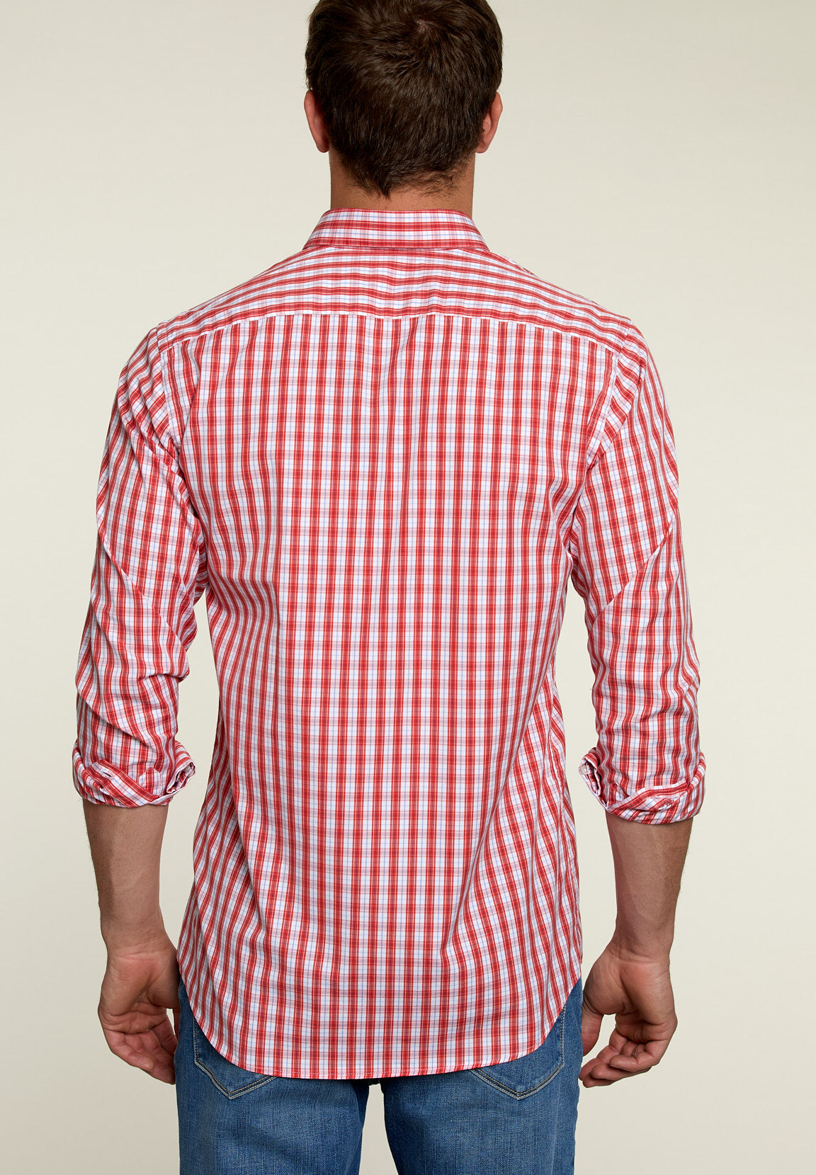 Chemise à carreaux ajustée multicolore - Multicolore