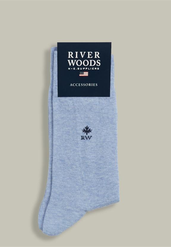 Cotton Uni Socks Marl Mix - Bleu